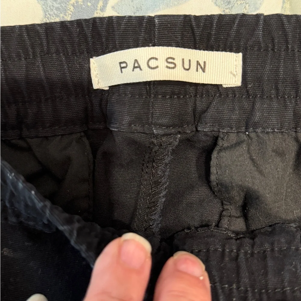 PacSun Black Cargo Pants Durable Cotton Blend